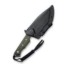 Civilight C21040-2 Maxwell pevný nůž 12 cm, Stonewash, zelená, G10, pouzdro Kydex