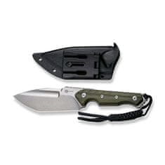 Civilight C21040-2 Maxwell pevný nůž 12 cm, Stonewash, zelená, G10, pouzdro Kydex