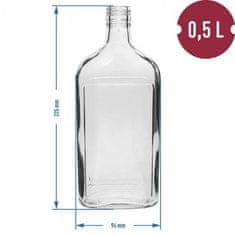 Browin Placatka 500 ml, uzávěr, 6ks