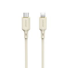 shumee SR vyztužený kabel pro iPhone USB-C - Lightning 30W 2m, béžový