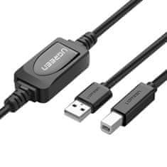 shumee Kabel pro tiskárnu, skener, USB-B - USB-A 2.0, 15 m, černý