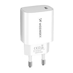 shumee 20W USB-C 100-240V nástěnná nabíječka, bílá