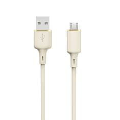 shumee SR USB-A - microUSB 5A zesílený kabel, 1m, béžový