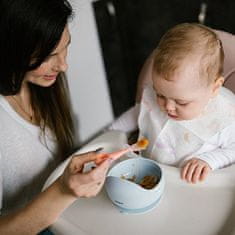 BabyOno Miska silikonová s přísavkou - blue 6m+