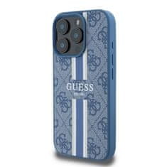 Guess Originální kryt GUESS hardcase 4G Printed Stripes MagSafe GUHMP16XP4RPSB for Apple iPhone 16 Pro Max , barva modrá