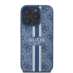 Guess Originální kryt GUESS hardcase 4G Printed Stripes MagSafe GUHMP16XP4RPSB for Apple iPhone 16 Pro Max , barva modrá