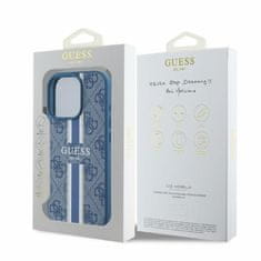 Guess Originální kryt GUESS hardcase 4G Printed Stripes MagSafe GUHMP16XP4RPSB for Apple iPhone 16 Pro Max , barva modrá