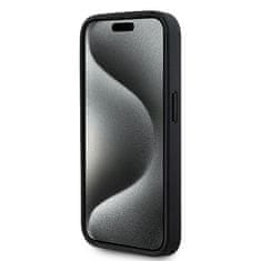 Karl Lagerfeld Originální kryt KARL LAGERFELD hardcase Leather Monogram Metal Logo KLHMP15XPKHPORPK for Apple iPhone 16 Pro Max , barva černá