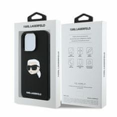 Karl Lagerfeld Originální kryt KARL LAGERFELD hardcase Silicone KL Head Print MagSafe KLHMP16XSKHPPLK for Apple iPhone 16 Pro Max , barva černá