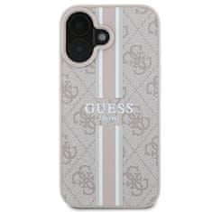 Guess Originální zadní kryt hardcase 4G Printed Stripes MagSafe GUHMP16SP4RPSP pro iPhone 16 pink