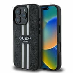 Guess Originální kryt GUESS hardcase 4G Printed Stripes MagSafe GUHMP16XP4RPSK for Apple iPhone 16 Pro Max , barva černá