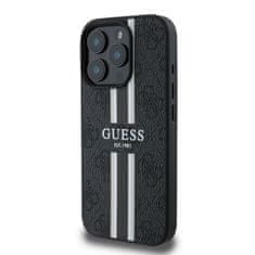 Guess Originální kryt GUESS hardcase 4G Printed Stripes MagSafe GUHMP16LP4RPSK for Apple iPhone 16 Pro , barva černá