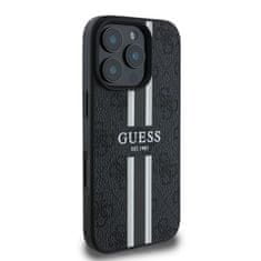 Guess Originální kryt GUESS hardcase 4G Printed Stripes MagSafe GUHMP16XP4RPSK for Apple iPhone 16 Pro Max , barva černá