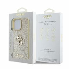 Guess Originální kryt GUESS hardcase Glitter Big 4G GUHCP16XHG4SGD for Apple iPhone 16 pro Max , barva zlatá