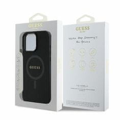 Guess Originální kryt GUESS hardcase Saffiano Classic Logo MagSafe GUHMP16LPSAHMCK for Apple iPhone 16 Pro , barva černá