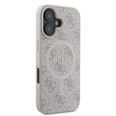 Guess Originální kryt GUESS hardcase 4G Ring Classic Logo MagSafe GUHMP16MG4GFRP for Apple iPhone 16 Plus , barva růžová