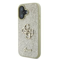 Guess Originální kryt GUESS hardcase Glitter Big 4G GUHCP16MHG4SGD for Apple iPhone 16 Plus , barva zlatá