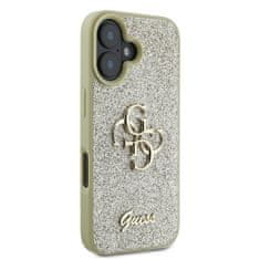 Guess Originální kryt GUESS hardcase Glitter Big 4G GUHCP16MHG4SGD for Apple iPhone 16 Plus , barva zlatá