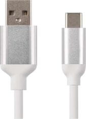 Emos Nabíjecí a datový kabel USB-A 2.0 / USB-C 2.0, 1 m, bílý