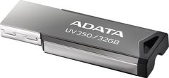 Adata FlashDrive UV350 32GB / USB 3.2 Gen1 / stříbrná