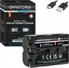 PATONA baterie pro foto Sony NP-FM500H 2250mAh Li-Ion Platinum USB-C nabíjení