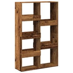 Vidaxl Knihovna old wood 100 x 33 x 155,5 cm kompozitní dřevo