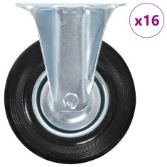 Vidaxl 16 ks pevná kolečka 125 mm