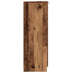 Vidaxl Botník old wood 29,5 x 35 x 100,5 cm kompozitní dřevo