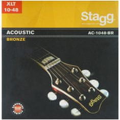 Stagg AC-1048-BR, sada strun pro akustickou kytaru, extra light