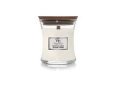 Woodwick Vonná svíčka s dřevěným knotem malá White Tea & Jasmin 85 g