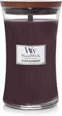 Woodwick Vonná svíčka s dřevěným knotem velká Spiced Blackberry 609 g