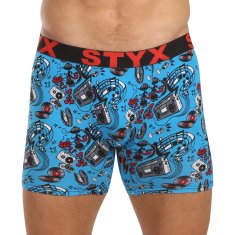 Styx Pánské boxerky long art sportovní guma hudba (UN1558) - velikost XXL