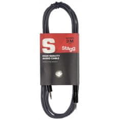 Stagg SAC6MP SMP SB, kabel mini JACK/mini JACK, 6m