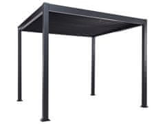 Beliani Zahradní pergola 310x310 cm Černá FORNOLI