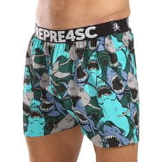 Represent Pánské trenky exclusive Mike Happy Sharks (R4M-BOX-0709) - velikost M