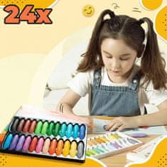 Bellestore Kreativní voskovky ColorBurst (24 kusů)