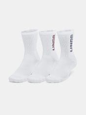 Under Armour Unisexové ponožky UA 3-Maker 3pk Mid-Crew M