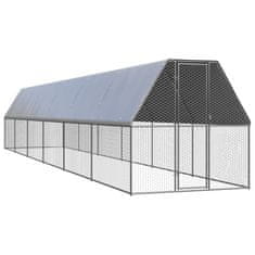 shumee vidaXL Klec pro kuřata 2 x 12 x 2 m pozinkovaná ocel