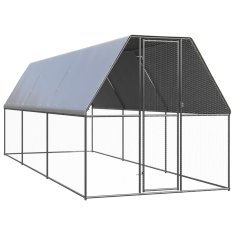 shumee vidaXL Klec pro kuřata 2 x 6 x 2 m pozinkovaná ocel