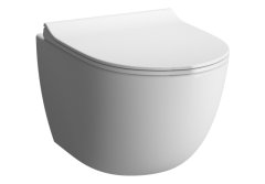 Vitra SENTO závěsné WC RIM-EX 54cm, bílá mat 7748-001-0075 - Vitra