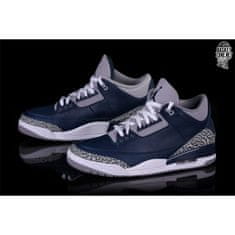 Nike Boty tmavomodré 40.5 EU Air Jordan 3 Retro Georgetown