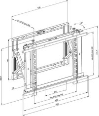 Neomounts Neomounts WL95-800BL1/Držák displeje/na stěnu/42-70"/mikronastavení/horizontal/vertikal/pull-out/VESA 600X400/nosn. 35kg