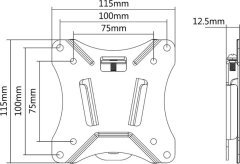 Neomounts Neomounts Select NM-W25BLACK / Flat Screen Wall Mount (fixed) / Black