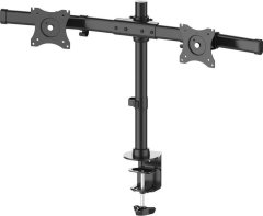 Neomounts Neomounts FPMA-DCB100DBLACK / Flat Screen Desk Mount (clamp/grommet) - Crossbar / Black