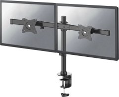 Neomounts Neomounts FPMA-DCB100DBLACK / Flat Screen Desk Mount (clamp/grommet) - Crossbar / Black