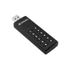 Verbatim 128GB USB-A Flash 3.0 Keypad Secure Store'n'Go , s numerickou klávesnicí, 256-BIT AES