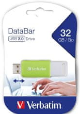 Verbatim 32GB USB Flash 2.0 DataBar zelený