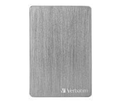 Verbatim HDD 2.5" 1TB USB 3.2/USB-C Gen 1 ALU Slim šedý, externí disk Store ‘n’ Go