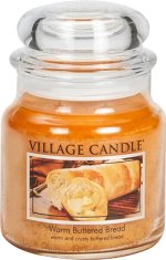 Village Candle Vonná svíčka ve skle Teplé máslové houstičky (Warm Buttered Bread) 389 g