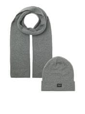 Jack&Jones Pánská šála JACDNA 12102728 Grey Melange